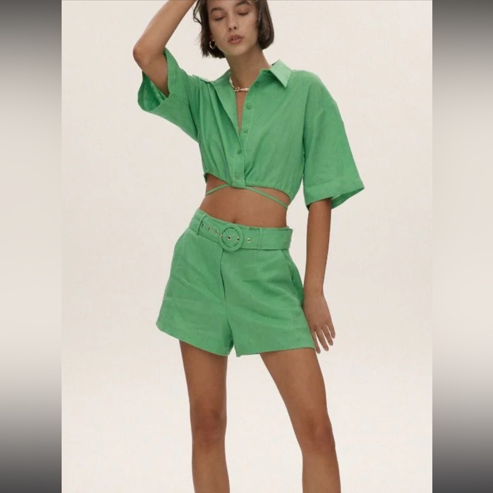 Ownley green blouse